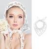 Elegant Lace Triangular Scarf for Women and Girl Breathable Tulle Bandana Comfortable Headwear for Daily and Special Wear