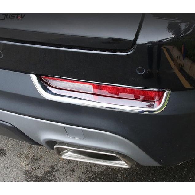 For Cadillac XT4 2018 19- Chrome Rear Tail Fog Light Eyebrow Cover Trim 2pcs