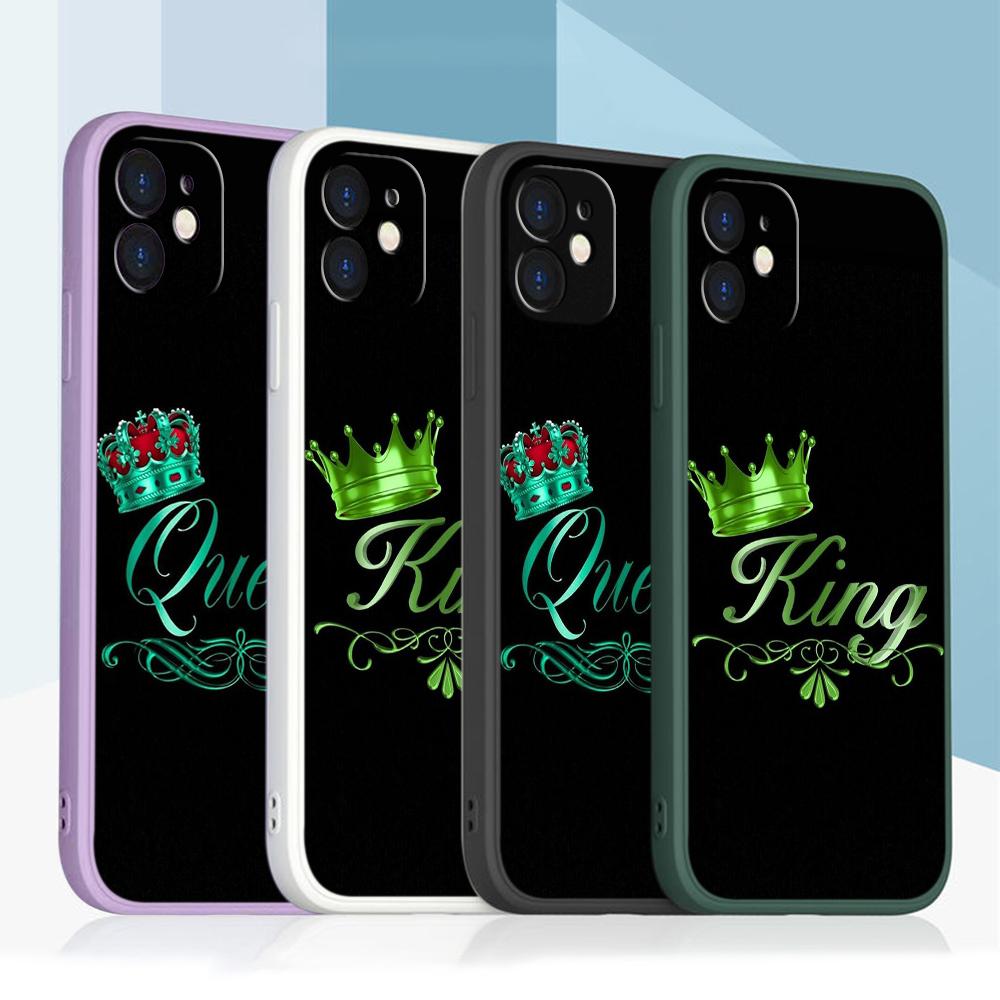 

Samsung Galaxy A23 A14 A24 A25 S23 FE для iPhone 11 12 13 14 15 Pro Max Мягкий чехол для телефона с прямым краем и ремешком A31 King Queen пары art