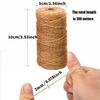 2 Pcs/set Handmade Rattan Thin Hemp Rope Packaging Material For Fresh And Dried Flower Bouquets Binding Rope Decorative Rope