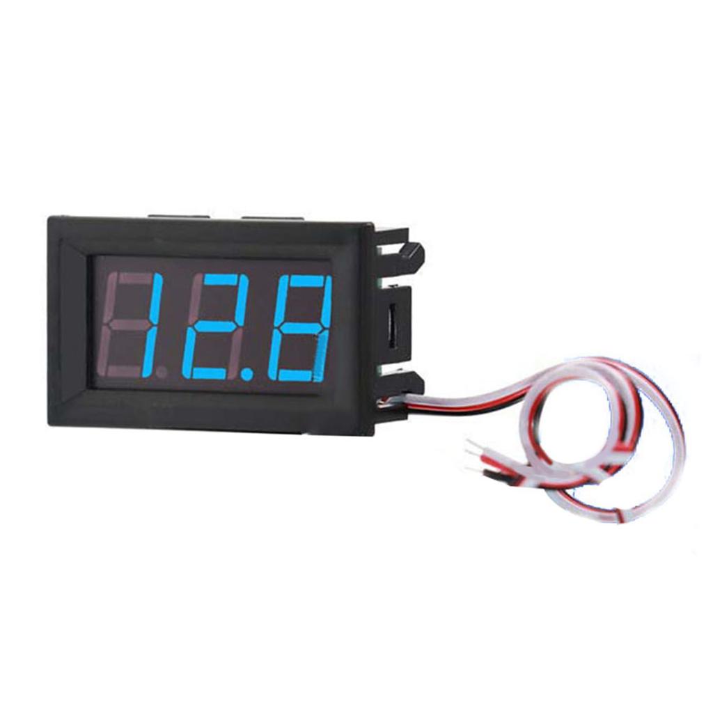 48 X 29 X 22 Mm Voltage Table Blue DC0.00V-30.0V LED Digital Tube Red