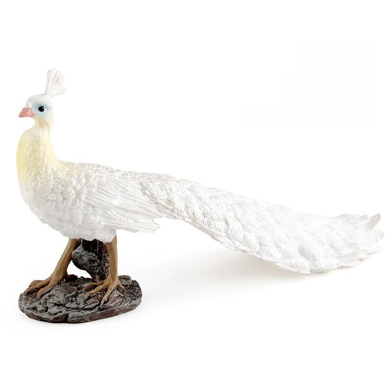 

Pvc Peacock Model Bird Figurine Decorative Wildlife Animal Display For Home Office