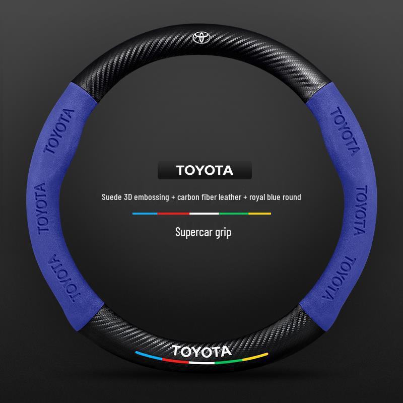 Echtes Leder Carbonfaser Wildleder Lenkradbezug für Toyota Avalon (Modelle 2021-2026) - Ultradünnes Design