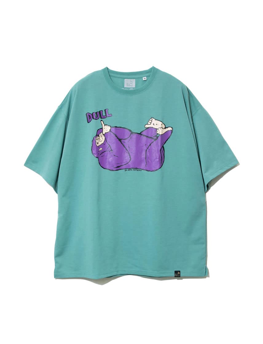 

go slow caravan BIG T-shirt DULL Gorilla for Men and Women (L, Mint)