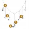 Chain Pr 925 Hanging Stars Moon Pendant Cosmos