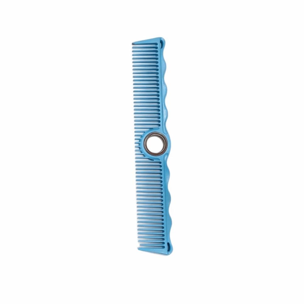 Wide & Fine Tooth Fidget Hair Comb with Bearing Anti-static Barber Comb  Women Men Wide Tooth Blue
