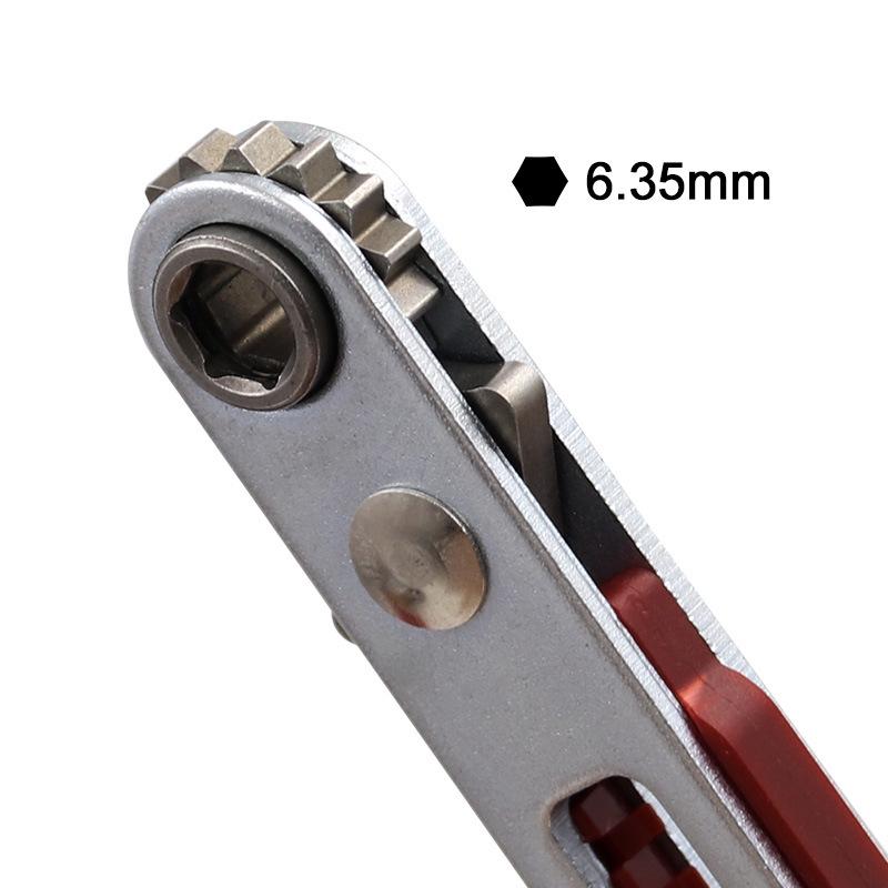 Bidirectional Mini Ratchet Flat Head & Hex Screwdriver