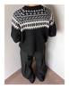 Unisex Retro Fair Isle Knit Cardigan Sweater – Loose Fit Casual Outerwear