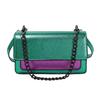 Women's K-G Colorful Splicing Chain Bag Fashionable And Versatile Color Blocking Bag Single Shoulder Crossbody Bag