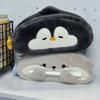 High Quality Plush Pen Bag Otter Penguin Large Capacity Stationery Bag Stationery Organizer Student Back to school