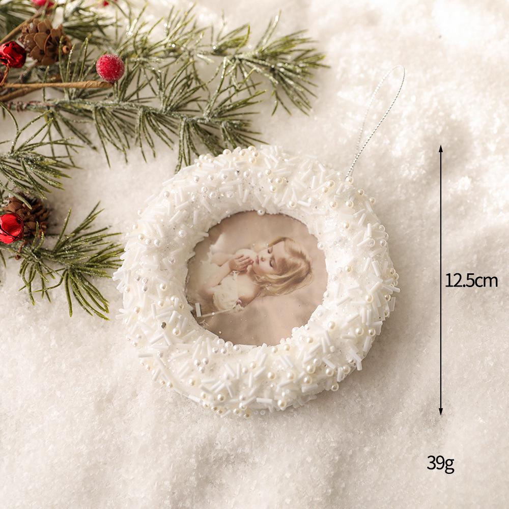 DIY Painted Foam Christmas Ornament: Snowflake & Irregular Pompon Balls