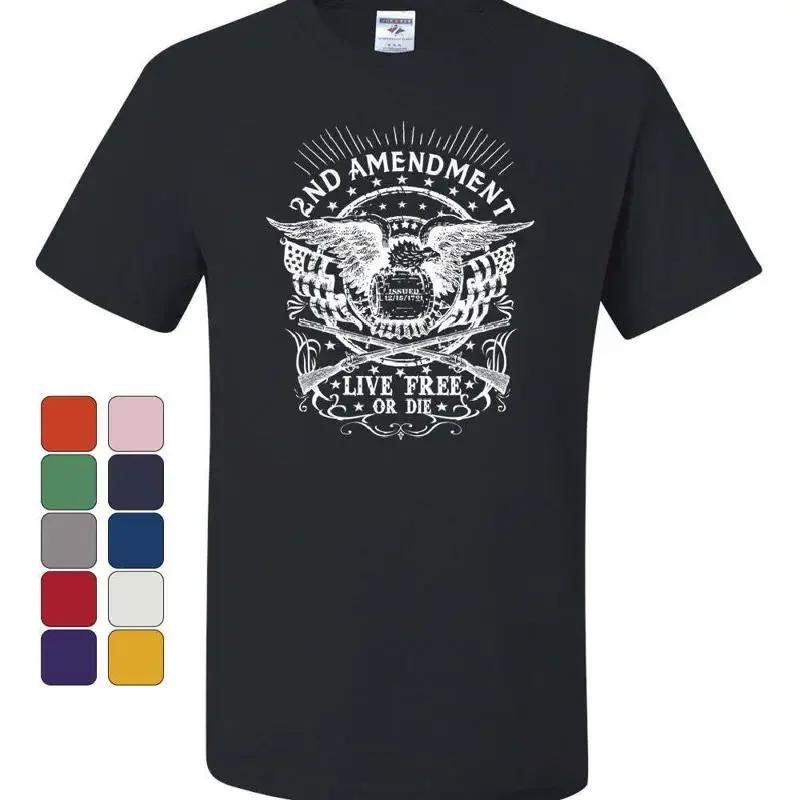 2nd Aunisexdunisext Live Free Or Die TShirt 2a Gun Rights Freedom Usa Tee Shirt