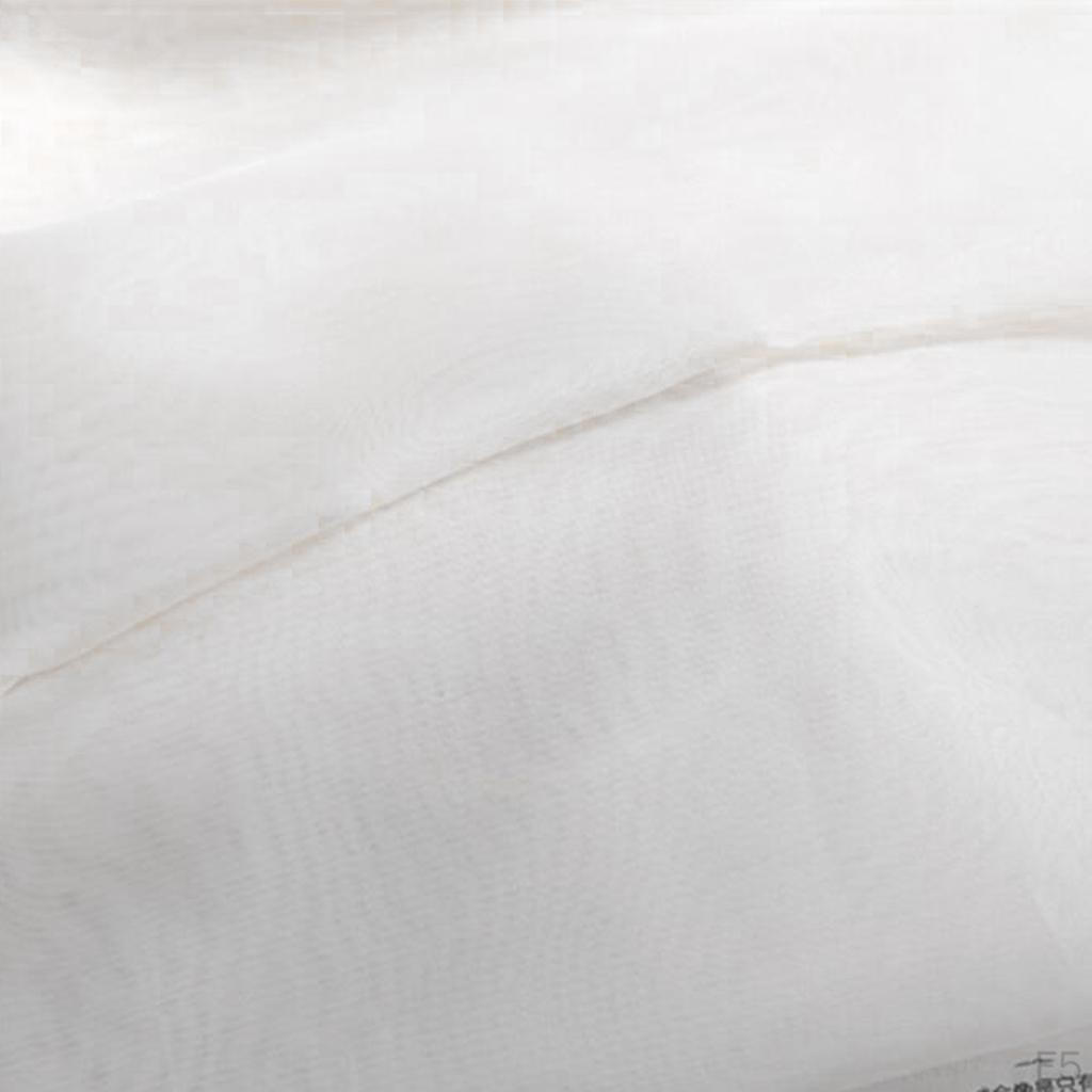 Voile Window Curtain Drape Set Solid Color Polyester