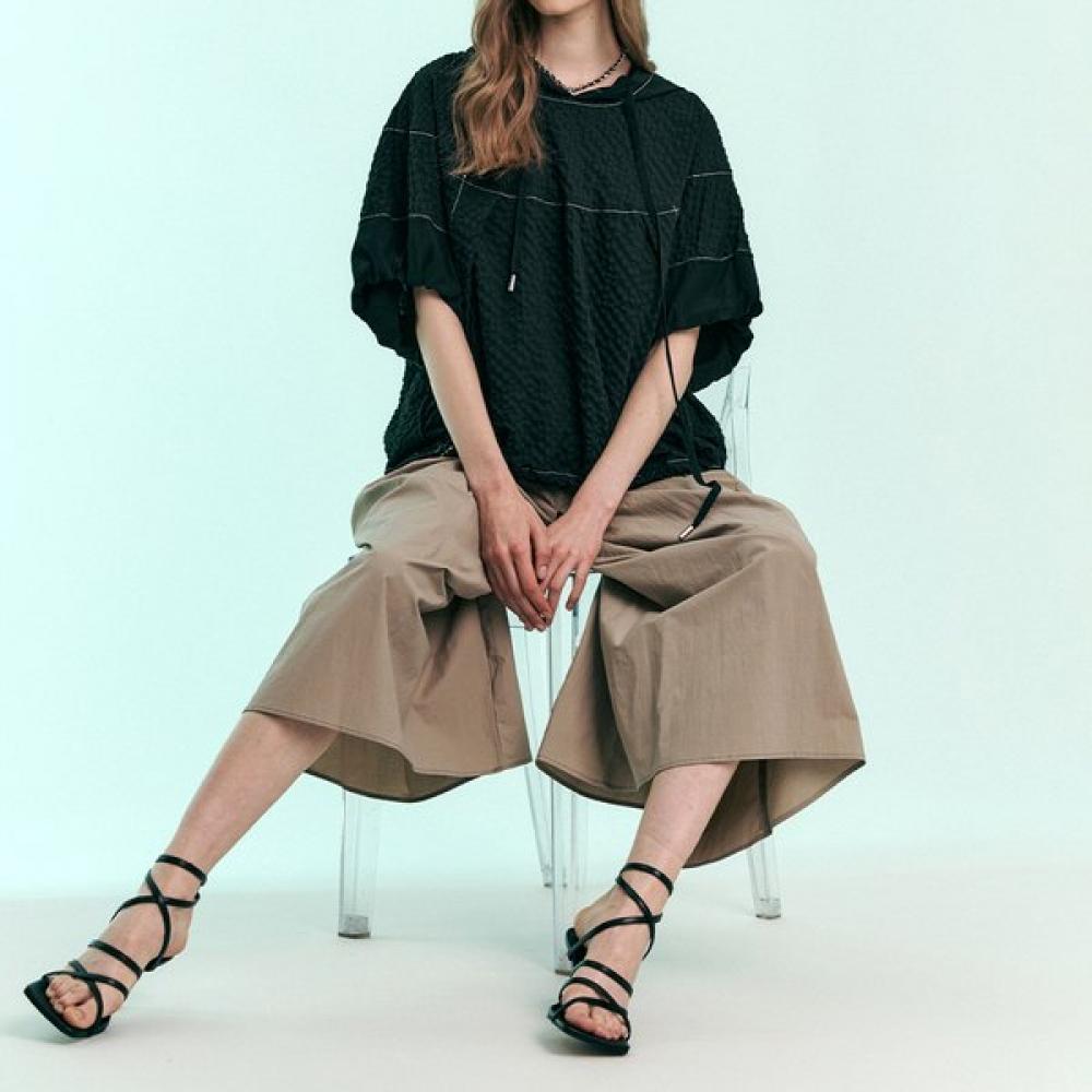 Maxza Pintuck Flare Banding Wide Culotte Pants Zc08ql400on
