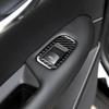 4x Carbon Fiber Inner Window Lift Switch Cover Trim For Cadillac XT5 2016 2017