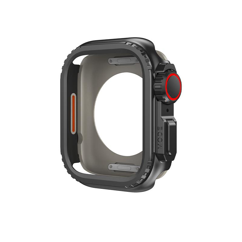 Metall-Stoßfängergehäuse für Apple Watch 45 mm 44 mm Schutzrahmenabdeckung für iWatch Serie 9 8 7 6 5 4 SE Wechsel zu Ultra 2 49 mm