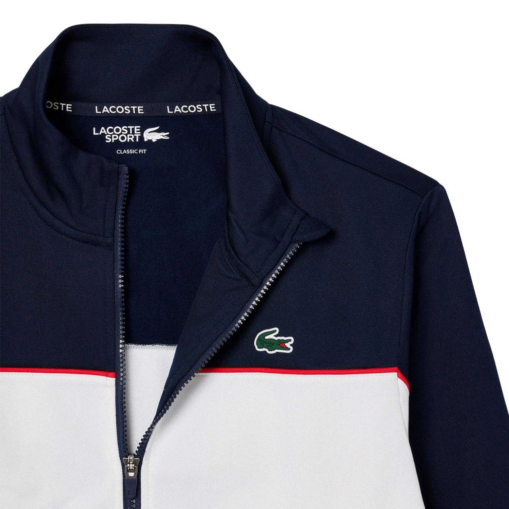 Lacoste Mens Logo Printed Zipped Tennis Jacket