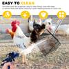 Adjustable Chicken Poop Scooper with Handle Chicken Litter Scooper for Cleaning Shovel for Chicken Coop and Livestock Farm