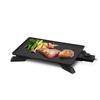 IRIS OHYAMA Hot Plate IHU-A10-AZ-B, Slim, Smoke-Reducing, Temperature Control, Washable, Yakiniku, Black
