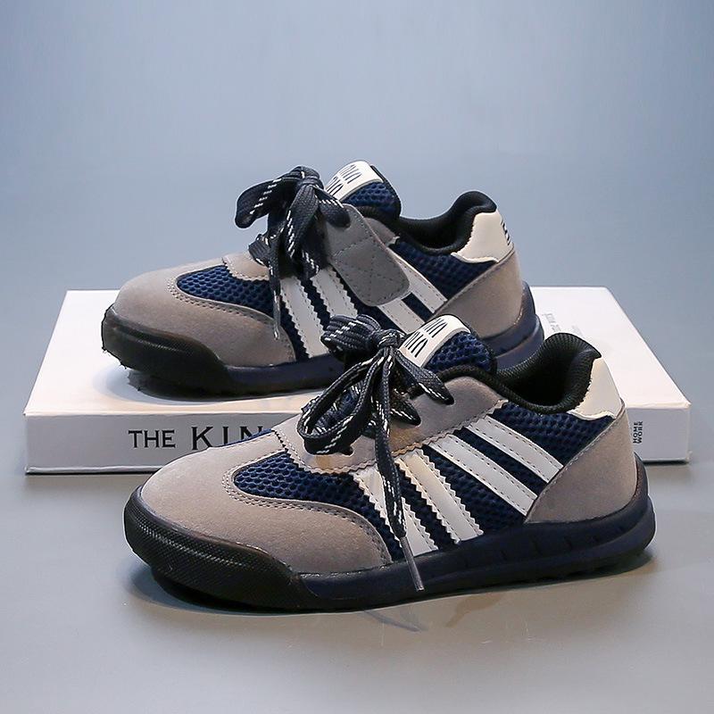 Children's moral training shoes 2025 spring and autumn new mesh breathable boys' sports shoes fashionable versatile girl baby casual shoes