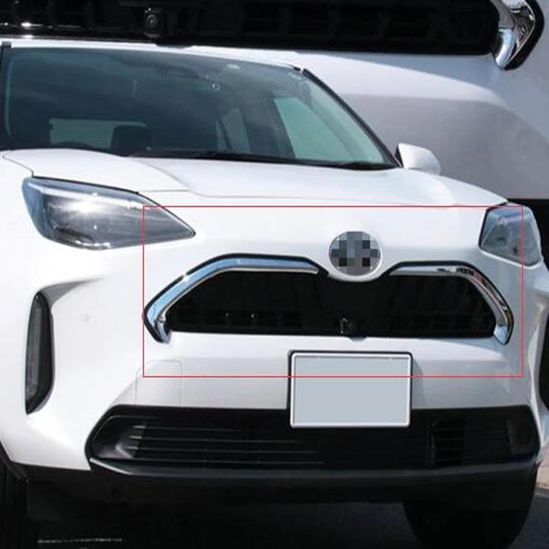 Pro Toyota Yaris Cross    ABS Chromované Kryty Mřížky Chladiče Auta Lišty Ochranná Samolepka Příslušenství pro Styling Auta