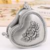 Heart Shape Jewelry Storage Box Ancient Silver Inlaid Gem Organizer Alloy Storage Jar Earrings Ring Unique Gift for Family