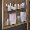Wandmontierter Kosmetik-Organizer: Selbstklebende Aufbewahrungsbox für Schränke für Lippenstift, Schmuck & Make-up-Verstellbares Badezimmer-Regal