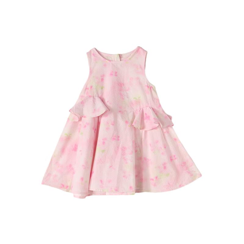 Desa Girls  Sweet Floral A-Line Sleeveless Cotton Dress 130