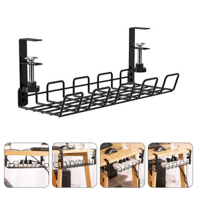 Perforated Desk Bottom Desk Storage Rack, Wire Socket Storage Slot, Office Desk Low Storage Rack, Storage Rack, Household Appliances