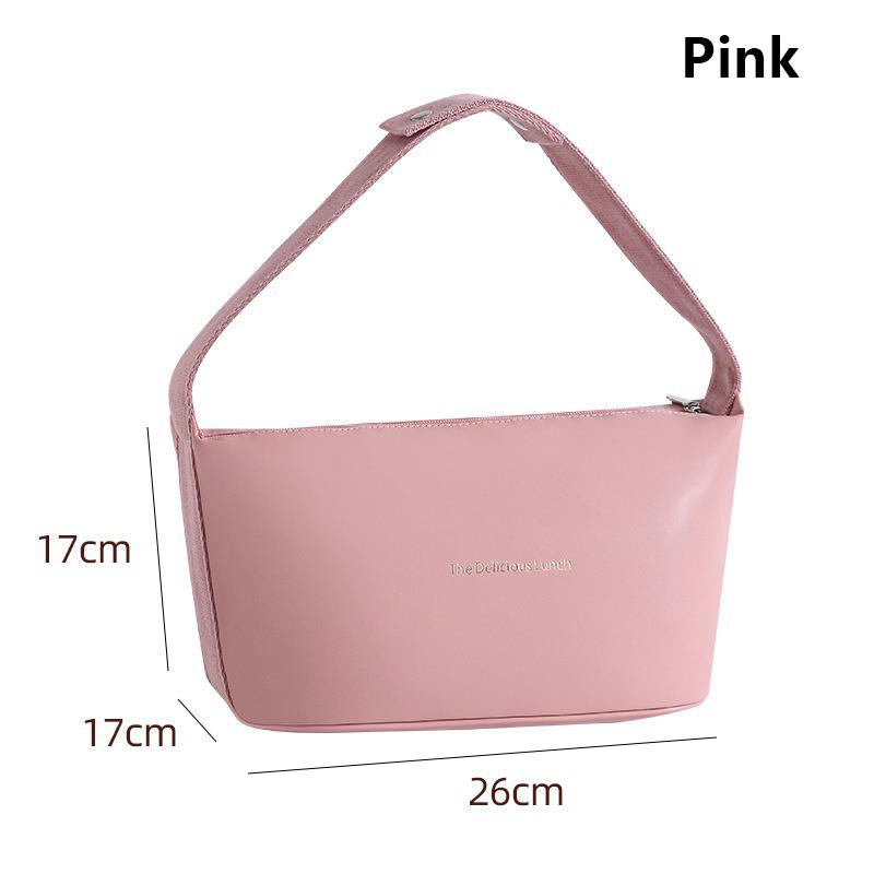 

Портативный изолированный контейнер для еды Bento из искусственной кожи, термосумка для хранения на открытом воздухе, мешки для льда для пикника, офисные сумки для обеда для женщин