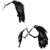 Feather Cloak Gothic Shoulder Armor Double Shoulder Medieval Guards  Pirate Cosplay