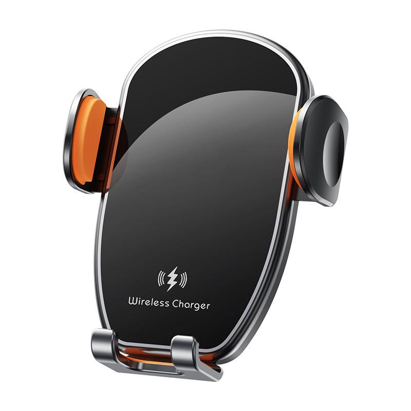 Universal Wireless Fast Charging Air Vent Phone Holder with Navigation чёрный