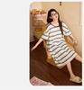 2026 Women's Cute Pajamas - Stretch Cotton-Blend, Short Sleeve Nightgown with Chest Pads for Summer