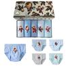 Boys' Cartoon Dinosaur Cotton Underwear, 5-Pack - Breathable, Comfortable, Skin-Friendly