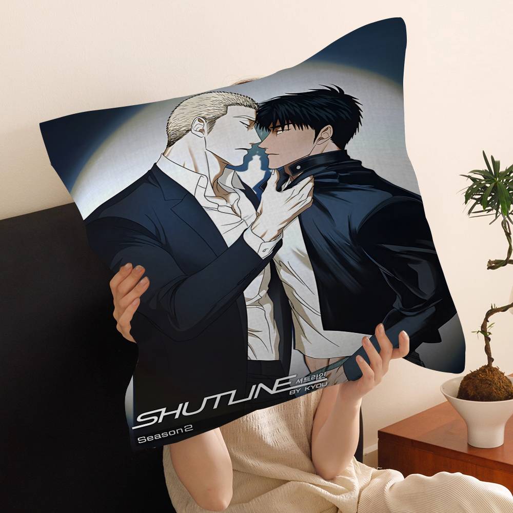 Shutline Cool Jake And ShinU Pillow Covers Cartoon Sofa Decorative Home Doublesided Printing Short Plush Cute Cushion Cover