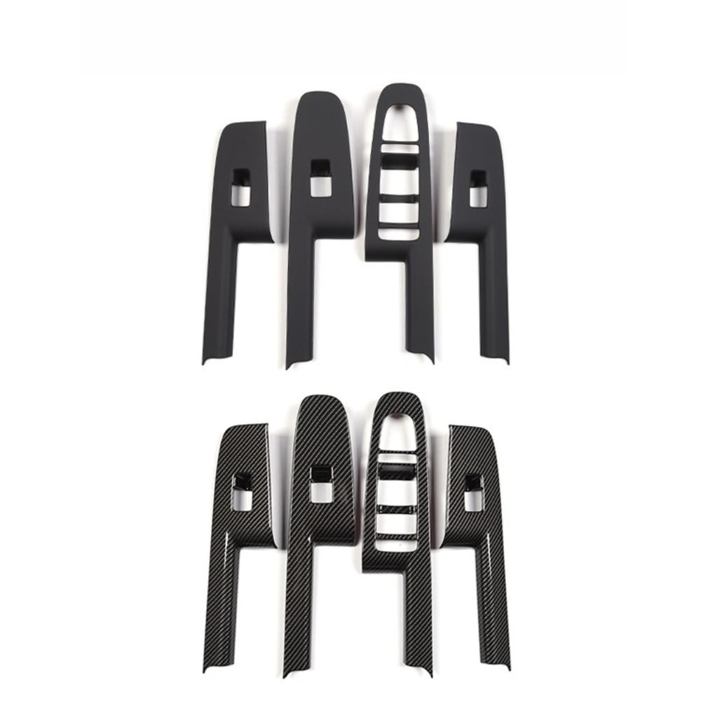 For BYD Formula Leopard 5 Denza B5 Window Control Panel Frame Carbon Fiber Interior Decorative Sticker Accessories