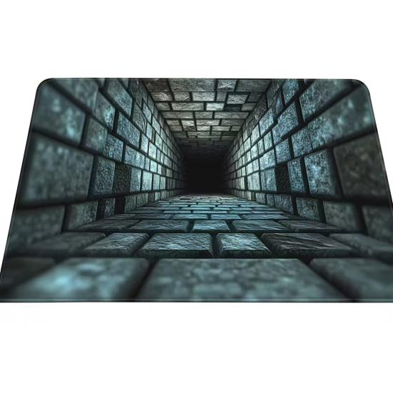 3D Dírkový koberec Realistická bezedná jáma Podložka na podlahu Zábavný koberec s optickou iluzí s protiskluzovou podložkou pro vstupní prostor obývací pokoj koupelnu