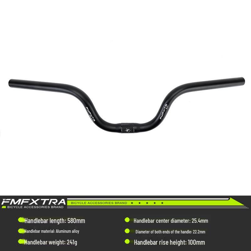 Retro M formos aliuminio lydinio sulankstomo dviračio vairas, 25,4 mm, „Mažojo kregždės“ dizainas, Paaukštintas 412 modifikuotas