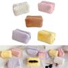 Soft and Cute Plush Organizer Pouch In Sweet Colors Perfect for Storing Beauty Items Anywhere