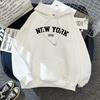Fleece hoodie sweater men's and women's autumn and winter tops loose
