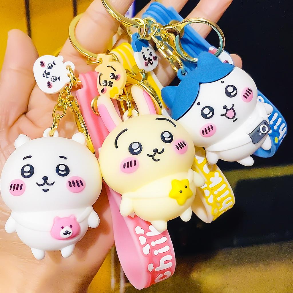 Cute Chiikawa Keychain Animation Doll Pendant Bag Charm Car Key Ring Creative Small Present For Kids For Kids Friends