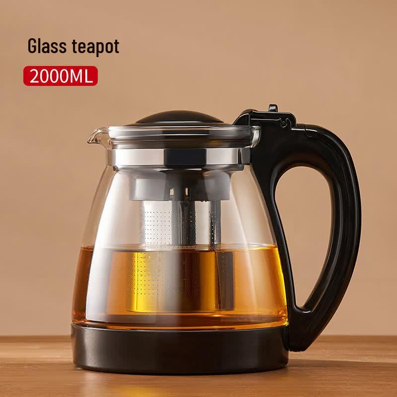 Glass Teapot with Stainless Steel Infuser