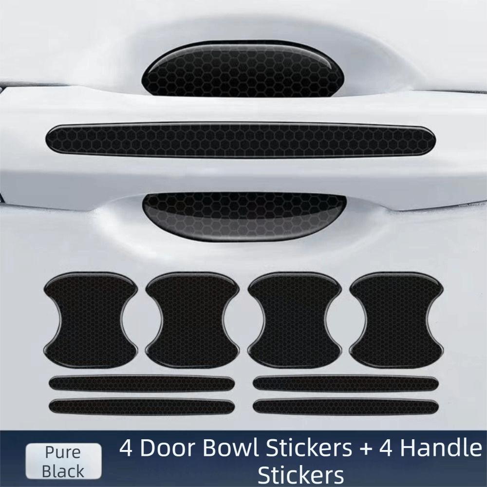 Reflective Door Handle Protective Strip Anti Scratch Anti Scratch Accessories  Door Bowl