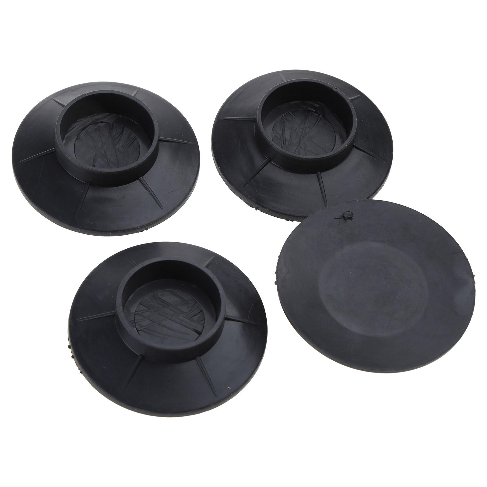 

4x Washing Machine Anti Vibration Pad Heighten Anti-slip Pad Furniture Leveling Foot Base for Keep the Equipment Stable 100mm чёрный
