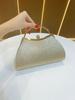 Elegante Pailletten-Clutch für Bräute Mit Kettenriemen Und Funkelndem Dekor