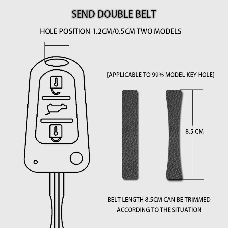 Car Leather Key Chain keychain MISU Pendant Key Case Key Cover For Ssangyong Tivoli Torres EVX XLV Korando e-MOTION MUSSO GRAND C300