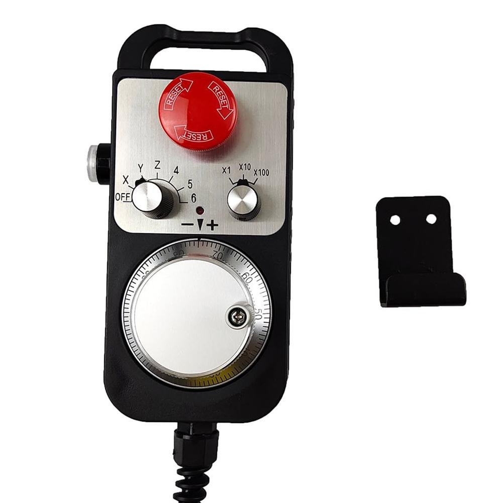

1PC Manual Pulse Generator CNC External Handwheel With Emergency-Stop And Self Resetting Electronic Handwheel Machine Tool China Mainland