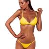 Moda Europea e Americana Bikini Sexy Nuovo Costume da Bagno da Donna a Pezzi Separati Monocolore Bikini Multicolore