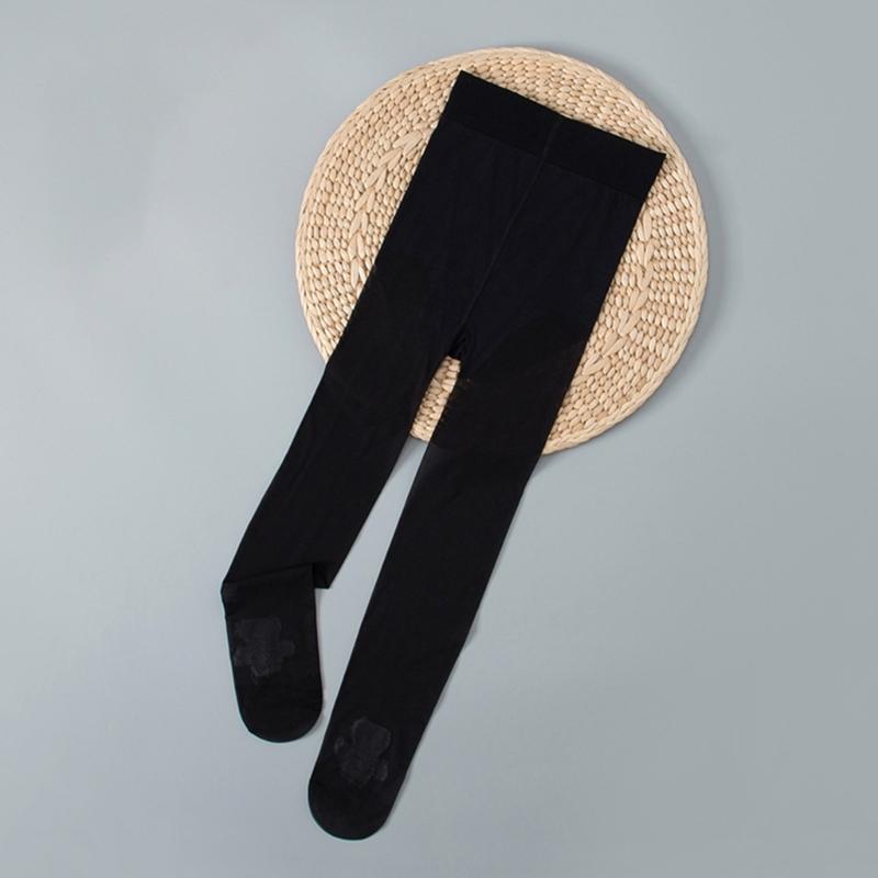 Children's Dance Tights Lightweight Solid Color Footed Leggings Comfortable Wear Pantyhose for Active Kids
