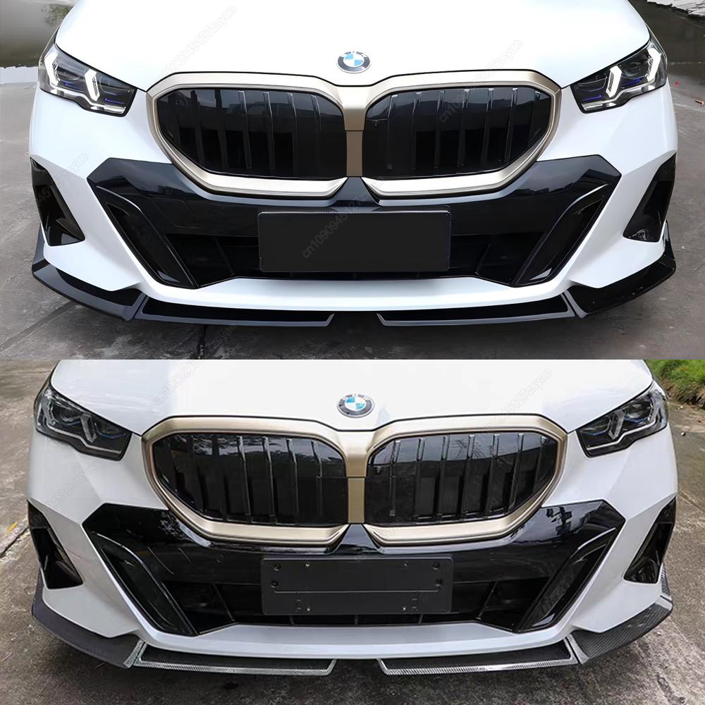 Front Bumper Lip Spoiler Splitter Diffuser For BMW 5 Series G60 G61 520d 520i 530e 550e i5 M60 M-Sport 2023-2025+ Bodykit Tuning